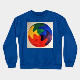 Color Swirl Crewneck Sweatshirt